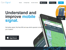 Tablet Screenshot of opensignal.com